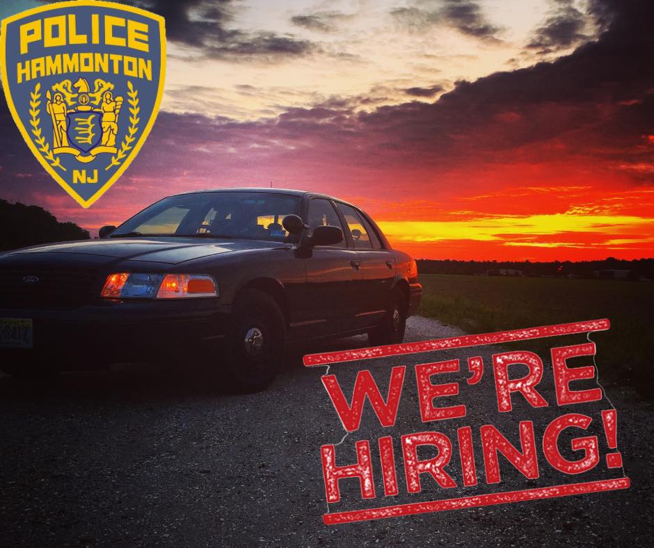 Hammonton Police Department is Hiring *9162022 Town of Hammonton