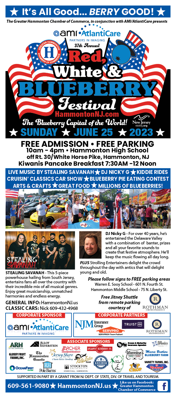 Events for August 2024 Town of Hammonton