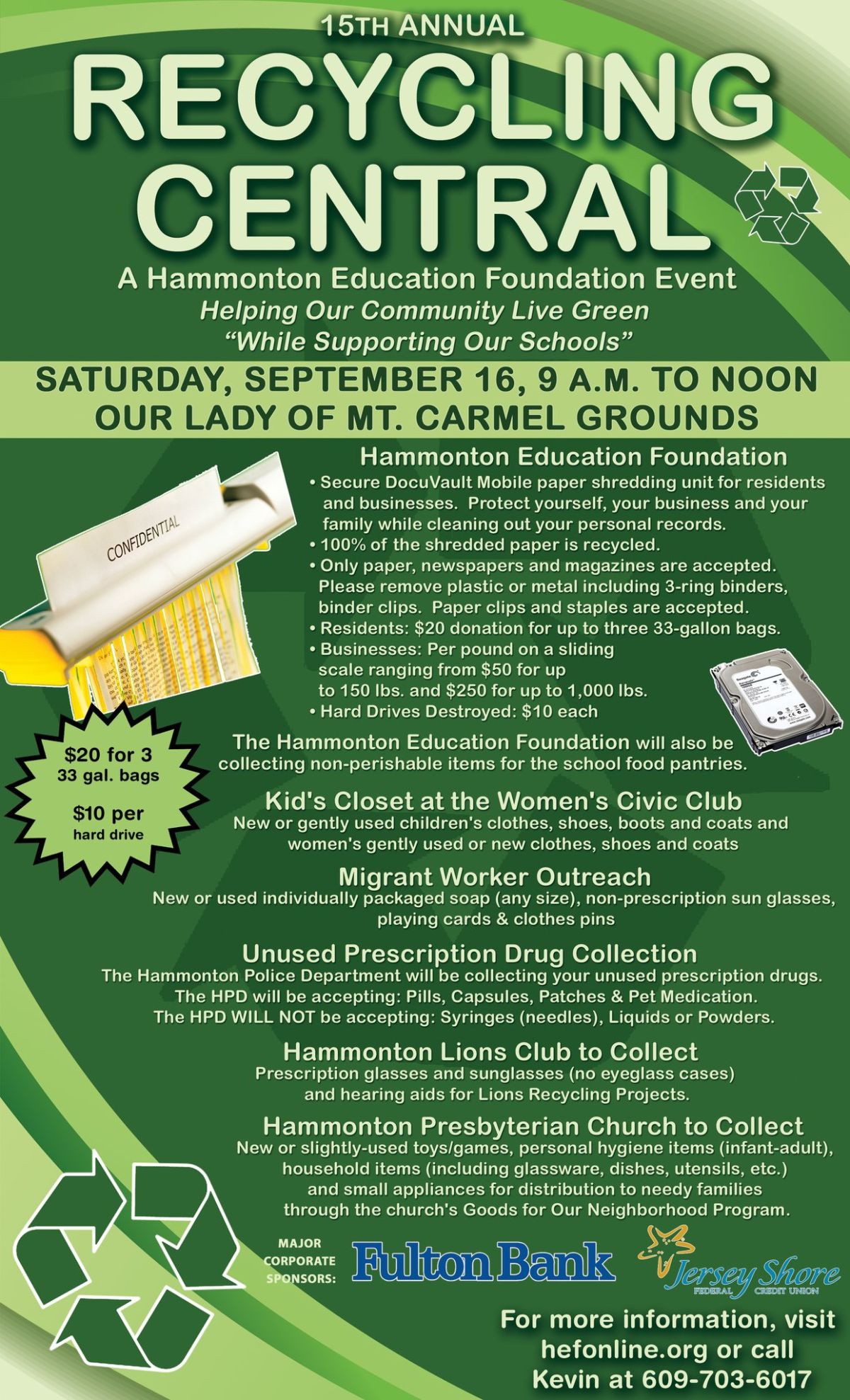 Events for September 2024 Town of Hammonton