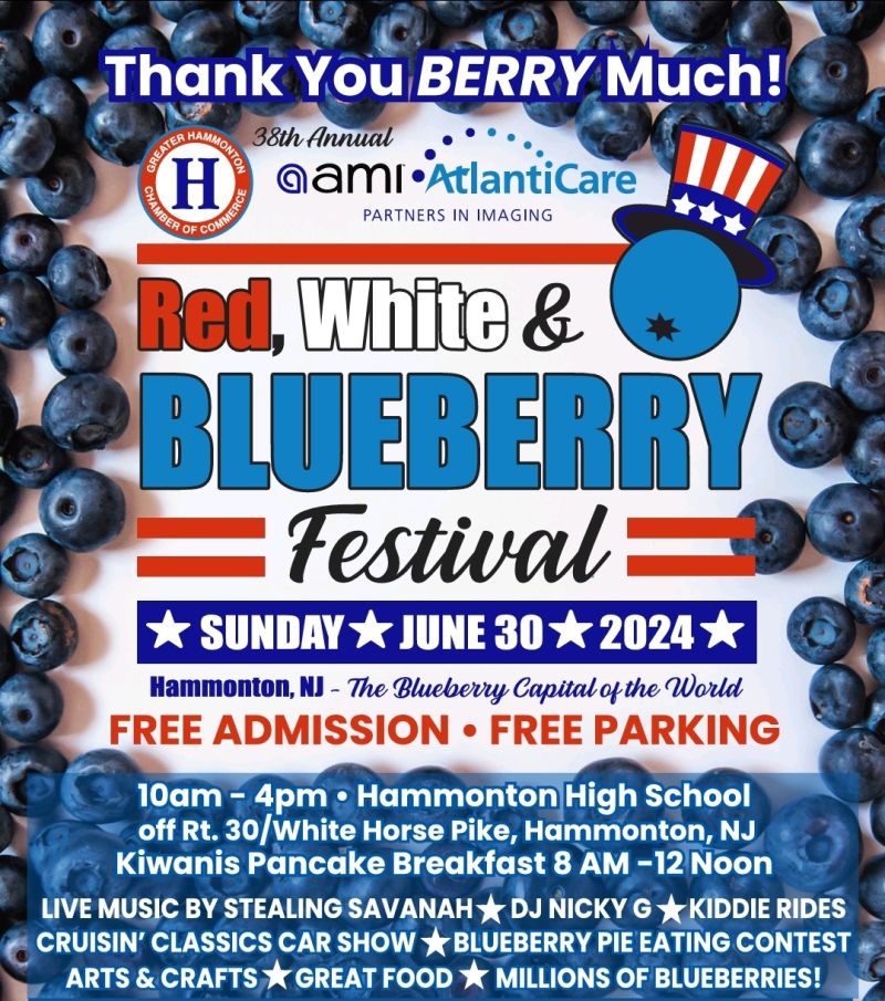 Events for July 2024 Town of Hammonton